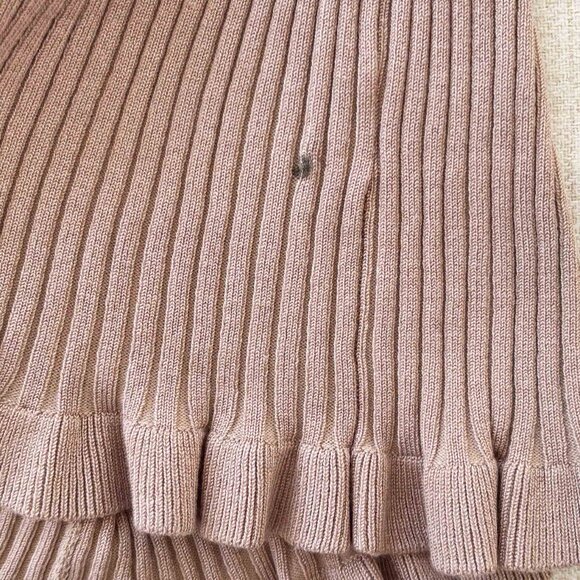 Lovers + Friends Nude Carissa Ruffle Sweater size XS - Picture 10 of 11